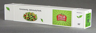 Con-Cor 53 Reefer Container Fresh Express #1 N Scale Model Train Freight Car Load #453215