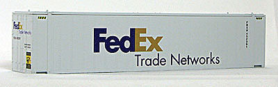 Con-Cor 45 RS Container FedEx #2 (2) HO Scale Model Train Freight Car Load #483572