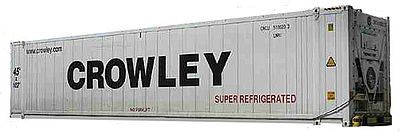 Con-Cor 45 Reefer Container Crowley 2 HO Scale Model Train Freight Car #483653