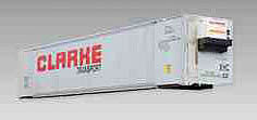 Con-Cor 53 Hi Container Clarke #1 HO Scale Model Train Freight Car #488075