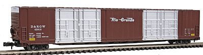 Con-Cor 86 Hi-Cube 8-Door Box Car Denver & Rio Grande Western N Scale Model Train Freight Car #555613