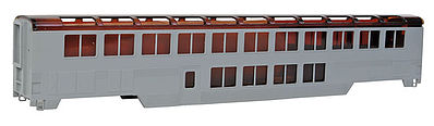Con-Cor 85 Streamlined Superliner Undecorated Lounge/Cafe HO Scale Model Train Passenger Car #840