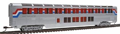 Con-Cor 85 Streamlined Superliner Amtrak Phase III Lounge/Cafe HO Scale Model Passenger Car #842