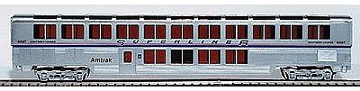 Con-Cor 85 Streamlined Superliner Amtrak Phase IV Lounge/Cafe HO Scale Model Train Passenger Car #843
