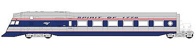 Con-Cor Amtrak Next-Gen 3-Car Streamlined Model Train Diesl Locomotive Set HO Scale #8728