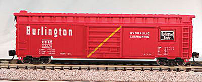 Con-Cor 50 Panel Boxcar Chicago, Burlington, & Quincy #1 N Scale Model Train Freight Car #8903