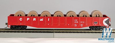 Con-Cor 54 Gondola with reels Canadian Pacific Rail HO Scale Model Train Freight Car #92115