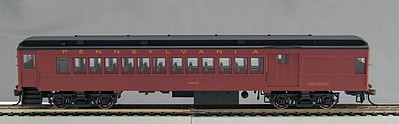 Con-Cor P54 Heavyweight Combine - Ready to Run Pennsylvania Railroad #4711 (Tuscan, black, Futura Lettering)