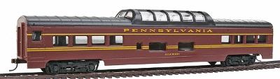 Con-Cor 72 Streamline Vista Dome Pennsylvania Railroad HO Scale Model Train Passenger Car #945