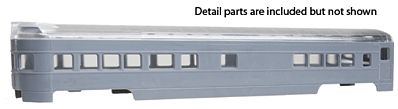 Con-Cor 72 Streamline Observation Undecorated HO Scale Model Train Passenger Car #960