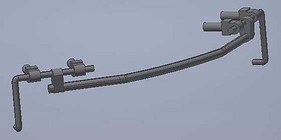 Cal Scale 556 HO Scale Roof Mounted Cooling Coil Pipe – Model Railroad Detail Part