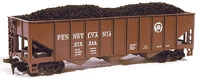 Chooch Coal Load pkg(2) - For MDC 3-Bay Hoppers HO Scale Model Train Freight Car Load #7063