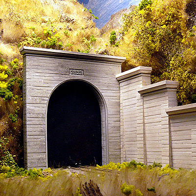 Chooch Concrete Single Tunnel Portal N Scale Model Railroad Scenery #9720