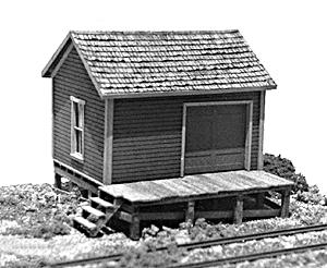 Classic Small Freight House HO Scale Model Railroad Building #38925