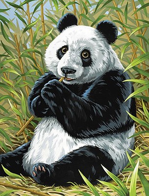Colart Panda/Bamboo Acrylic Paint by Number 9x12 (Replaces #12192)