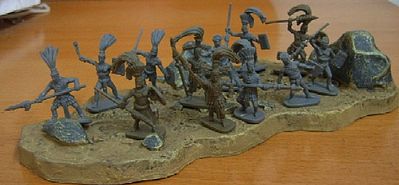 Caesar Maya Warriors (42) Plastic Model Military Figure 1/72 Scale #27