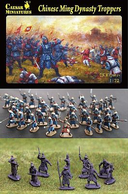 Caesar Chinese Ming Dynasty Troopers (30) Plastic Model Military Figure 1/72 Scale #32