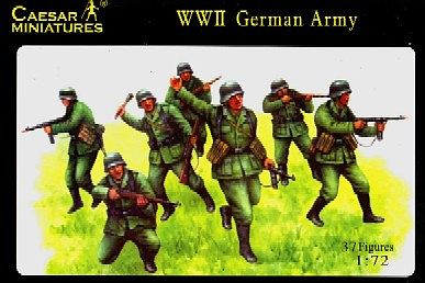 Caesar WWII German Army (37) Plastic Model Military Figure 1/72 Scale #37