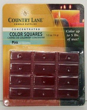 Candle-Making Concentrated Color Square Rose Pink 1/2oz. Candle Making Kit #90616