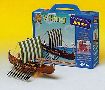 Constructo Viking Kit Wooden Boat Model Kit #80416