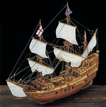 Constructo 1/65 Mayflower 4-Masted England 1620 Sailing Ship w/plank-on ...