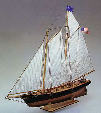 Constructo 1/56 America Double-Masted New York 1851 Schooner Ship w ...