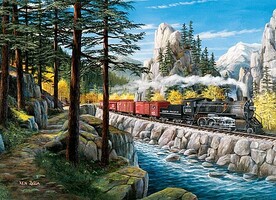 Cobble-Hill Rounding the Horn (Steam Locomotive) Puzzle (1000pc)