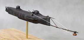Cottage H.L. Hunley Confederate Submarine (11-1/2''L) Resin Model Submarine Kit 1/72 #72001