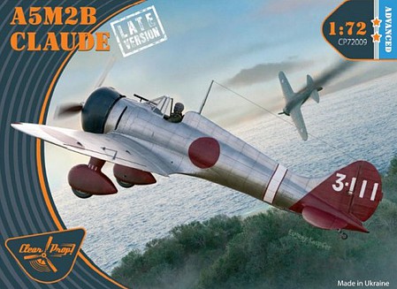 Clear-Prop A5M2b Claude Late Japanese Fighter (Adv) Plastic Model Airplane Kit 1/72 Scale #72009