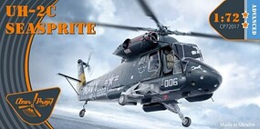 Clear-Prop UH2C Seasprite USN Helicopter (Advanced) Plastic Model Helicopter Kit 1/72 Scale #72017