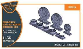 Clear-Prop CH-54A Tarhe wheels set for ICM Kit