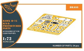 Clear-Prop 1/72 Clear Prop Hawk H-75 M/N/O PE parts for CP kits CP72021/CP72022