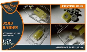 Clear-Prop 1/72 Clear Prop J2M3 Raiden painting mask (Hasegawa)