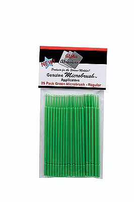 Creations Regular Microbrush Applicators (25 Pack Green) Hobby and Model Paint Brush #1302
