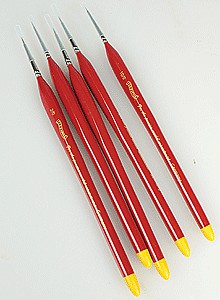 Ultra fine paint brushes