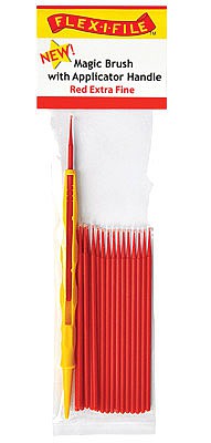 Creations Magic Brush with Handle (18ct Red Extra Fine) Hobby and Model Paint Brush #m929007