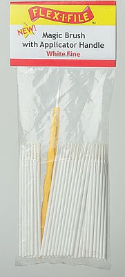 Creations Bulk 100-Pack Magic Brush with Handle (White Fine) Hobby and Model Paint Brush #m930001b