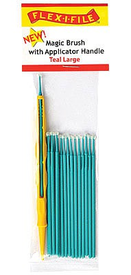Creations Magic Brush with Handle (18ct Teal Large) Hobby and Model Paint Brush #m930004