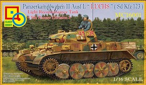 Classy PzKpfw II Ausf L Luchs 9th Pz Light Recon Tank Plastic Model Tank Kit 1/16 Scale #16001
