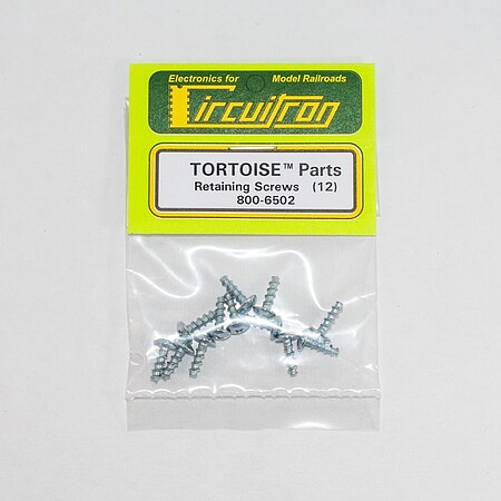 Circuitron Tortoise(TM) Switch Machine Replacement Retaining Screws Only pkg(12)