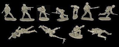 Toy-Soldiers WWII German Assault Squad (11) Plastic Model Military Diorama Kit 1/32 Scale #176