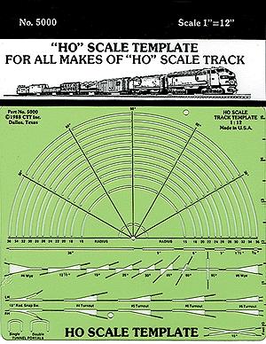 Ctt Template Only HO Scale #5000