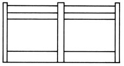 City-Classics Short Lower Walls Less Doors pkg(2) HO Scale Model Railroad Building Accessory #205