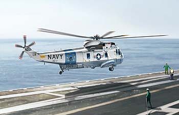 Cyber Sea King SH-3G USN Utility Transporter Plastic Model Helicopter Kit 1/72 Scale #5113