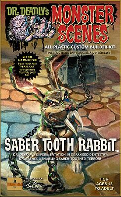Dencomm Saber Tooth Rabbit Plastic Model Fantasy Figure 1/13 Scale #711