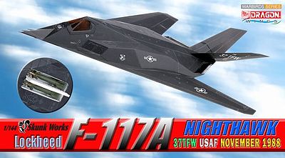 DGW Lockheed F-117A 37TFW USAF Diecast Model Airplane 1/144 Scale #51051