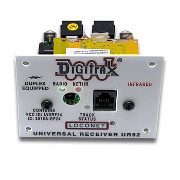 Digitrax UR92 Duplex Radio Transceiver/IR Receiver Panel Model Railroad Electrical Accessory #11005