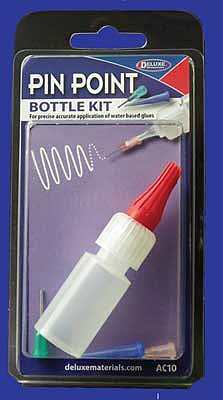 Deluxe-Materials Pin Point empty plastic Bottle Kit Hobby and Plastic Model Glue Applicator #ac10