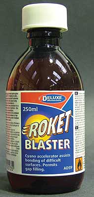 Deluxe-Materials Roket Blaster Spray 250ml Hobby and Plastic Model CA Super Glue Accelerator #ad59