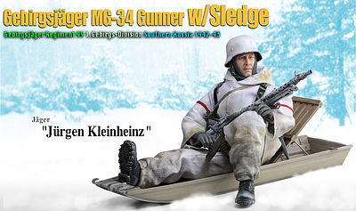 Dragon-Model-Figures Jurgen Kleinheinz Plastic Model Military Figure Kit 1/6 Scale #70476
